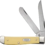CASE KNIVES YELLOW SYNTHETIC - SMOOTH MINI TRAPPER 2 00029C 1