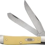 CASE KNIVES YELLOW SYNTHETIC - SMOOTH TRAPPER 2 00161C 1