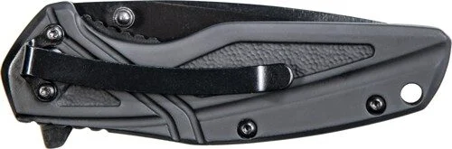 S&W KNIFE BLACK RUBBER 3" BLK - OXIDE BLADE W/POCKET CLIP 2 S&W KNIFE BLACK RUBBER 3" BLK - OXIDE BLADE W/POCKET CLIP - Image 2