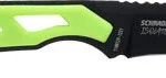SCHRADE KNIFE ISOLATE CAPER - FIXED 3" AUS-10 BLACK/GREEN 2 1159295