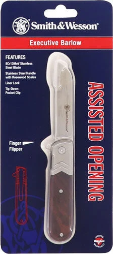 S&W KNIFE ROSEWOOD EXECUTIVE - BARLOW 2.75" FOLDING BLADE 2 S&W KNIFE ROSEWOOD EXECUTIVE - BARLOW 2.75" FOLDING BLADE - Image 2
