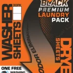 DDW BLACK PREMIUM LAUNDRY KIT - DETERGENT/DRYER SHEET COMBO 2 117600