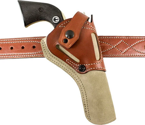 DESANTIS WILD HOG HOLSTER LTHR - AMBI RUGER SINGLE SIX 5.5" NAT 1 DESANTIS WILD HOG HOLSTER LTHR - AMBI RUGER SINGLE SIX 5.5" NAT