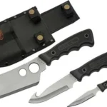 SZCO RITE EDGE 3PC SKINNING - SET W/BLACK RUBBER HNDL/SHEATH 2 211167
