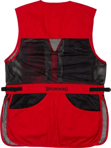 BROWNING MESH SHOOTING VEST - R-HAND 3XL BLACK/RED TRIM 1 BROWNING MESH SHOOTING VEST - R-HAND 3XL BLACK/RED TRIM