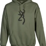 BROWNING HOODIE BACKFENCE - BROWNING ARMS GREEN LARGE 2 5030026403