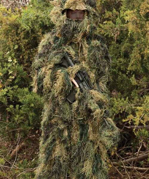 RED ROCK GHILLIE SUIT WOODLAND - 5 PIECE ADULT XL/XXL 1 RED ROCK GHILLIE SUIT WOODLAND - 5 PIECE ADULT XL/XXL