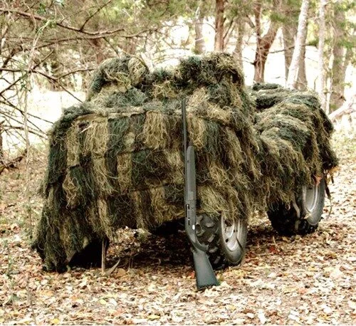RED ROCK GHILLIE BLIND 5'X12' - WOODLAND CAMOUFLAGE NETTING 1 RED ROCK GHILLIE BLIND 5'X12' - WOODLAND CAMOUFLAGE NETTING