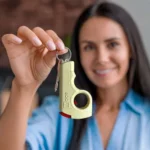 MACE POCKET PERSONAL PEPPER - SPRAY .8OZ CHAMPAGNE ROSE 5 80826 IN HAND