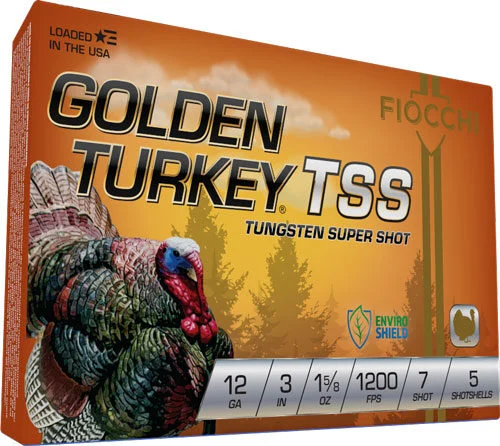 FIOCCHI GOLDEN TURKEY TSS 12GA - 3" 1-5/8OZ #7 5RD 10BX/CS 1 FIOCCHI GOLDEN TURKEY TSS 12GA - 3" 1-5/8OZ #7 5RD 10BX/CS