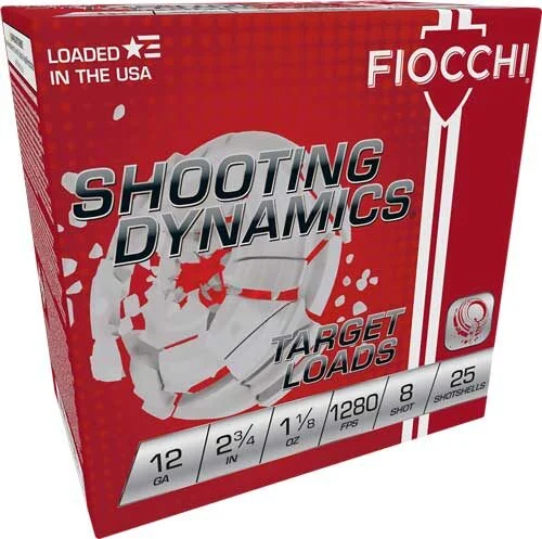 FIOCCHI 12GA 2.75" 1-1/8OZ #8 - 1280FPS 250RD CASE LOT 1 FIOCCHI 12GA 2.75" 1-1/8OZ #8 - 1280FPS 250RD CASE LOT