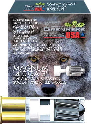 BRENNEKE USA CLASSIC MAG 410 - 3" 1/4OZ SLUG 5RD 50BX/CS 2 BRENNEKE USA CLASSIC MAG 410 - 3" 1/4OZ SLUG 5RD 50BX/CS - Image 2