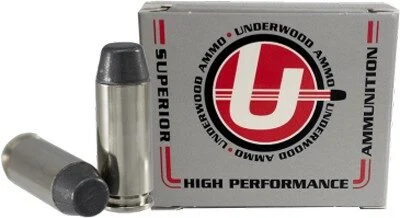 UNDERWOOD 10MM 200GR HARD CAST - LEAD-FN 20RD 10BX/CS 1 UNDERWOOD 10MM 200GR HARD CAST - LEAD-FN 20RD 10BX/CS