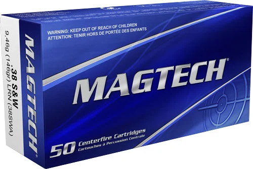 MAGTECH 38 S&W SHORT 146GR - LEAD-RN 50RD 20BX/CS 1 MAGTECH 38 S&W SHORT 146GR - LEAD-RN 50RD 20BX/CS