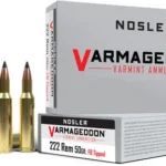 NOSLER VARMAGEDDON 222 REM - 50GR FBT 20RD 20BX/CS 2 A65137