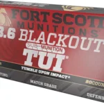 FORT SCOTT 8.6 BLACKOUT 285GR - TUI SOLID COPPER 20RD 10BX/C 2 A86BLK285SCV2SS