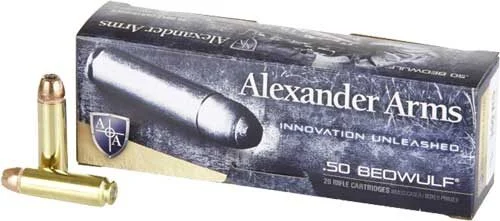 ALEXANDER 50 BEOWULF 350GR XTP - JHP 20RD 10BX/CS 1 ALEXANDER 50 BEOWULF 350GR XTP - JHP 20RD 10BX/CS