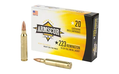 ARMSCOR 223REM 55GR FMJ 20/1000 1 ARMSCOR 223REM 55GR FMJ 20/1000