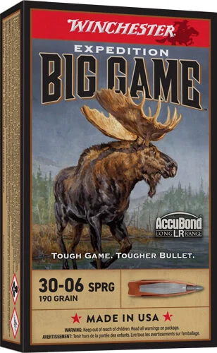 WINCHESTER EXPEDITION 30-06 - 190GR ACCUBOND 20RD 10BX/CS 1 WINCHESTER EXPEDITION 30-06 - 190GR ACCUBOND 20RD 10BX/CS