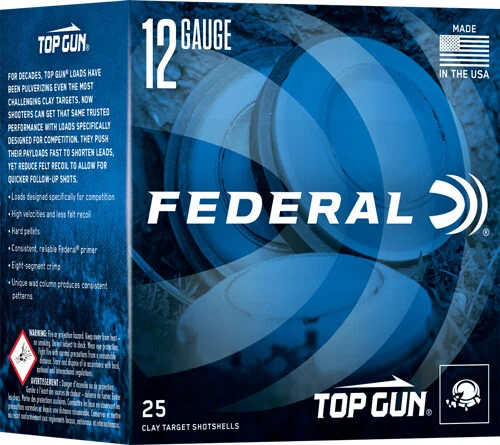 FEDERAL TOP GUN 12GA 1OZ #8 - 1250FPS 250RD CASE LOT 1 FEDERAL TOP GUN 12GA 1OZ #8 - 1250FPS 250RD CASE LOT