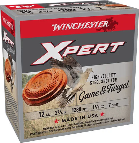 WINCHESTER XPERT STEEL 12GA - 2.75" 1-1/8OZ #7 25RD 10BX/CS 1 WINCHESTER XPERT STEEL 12GA - 2.75" 1-1/8OZ #7 25RD 10BX/CS