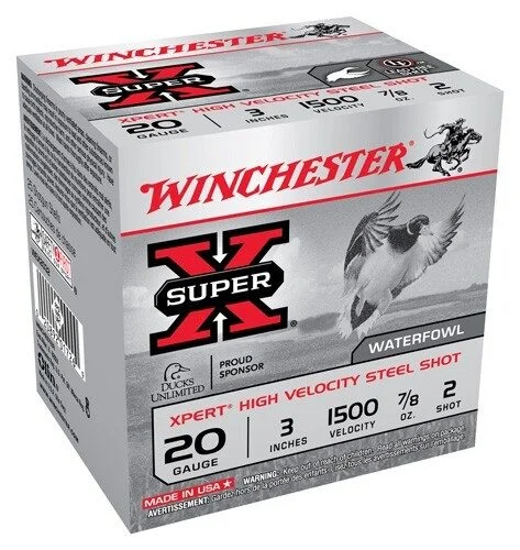 WINCHESTER XPERT STEEL 20GA 3" - 7/8OZ #2 1500FPS 25RD 10BX/CS 1 WINCHESTER XPERT STEEL 20GA 3" - 7/8OZ #2 1500FPS 25RD 10BX/CS
