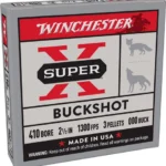 WINCHESTER SUPER-X 410 2.5" - 000 BUCK 3 PELLETS 5RD 50BX/CS 2 AXB41000 2