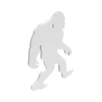B/C AR500 3/8" SILHOUETTE YETI WHT 2 BC47713 1