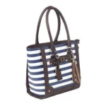 BULLDOG TOTE PURSE NAVY 2 BDP 050 1