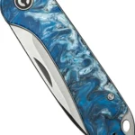 CIVIVI KNIFE ELEMENTUM SLIP - JOINT 2.9" BLUE OCEAN/SATIN 5 C18062AJ4 CLOSED