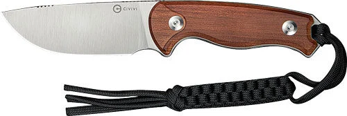 CIVIVI KNIFE TIMBERBARK 3.2" - FIXED GUIBOURTIA WOOD/SATIN 1 CIVIVI KNIFE TIMBERBARK 3.2" - FIXED GUIBOURTIA WOOD/SATIN
