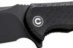 CIVIVI KNIFE PRAXIS 3.75" BLK - COARSE MICARTA/BLK STONEWASHE 2 C803G