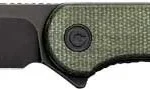 CIVIVI KNIFE ELEMENTUM 2.96" - GREEN MICARTA/BLACK D2 LNR LCK 2 C907TE