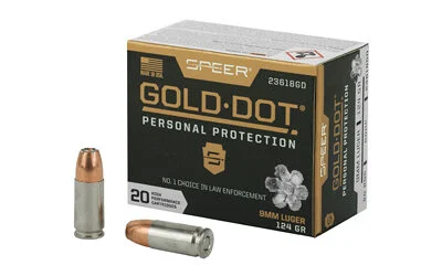 SPR GOLD DOT 9MM 124GR HP 20/200 1 SPR GOLD DOT 9MM 124GR HP 20/200