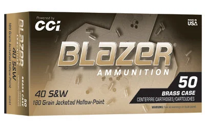 BLAZER BRASS 40S&W 180GR JHP 50/500 1 BLAZER BRASS 40S&W 180GR JHP 50/500