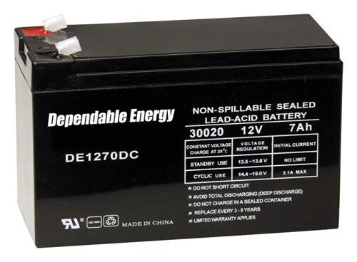 AMERICAN HUNTER BATTERY - RECHARGEABLE 12V 7AMP TAB TOP 1 AMERICAN HUNTER BATTERY - RECHARGEABLE 12V 7AMP TAB TOP