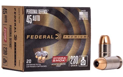FED HYDRA-SHOK 45ACP 230GR HP 20/500 1 FED HYDRA-SHOK 45ACP 230GR HP 20/500