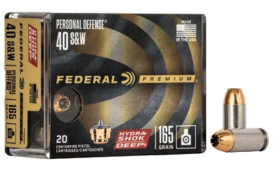 FED HYDSHK DP 40S&W 165GR JHP 20/200 1 FED HYDSHK DP 40S&W 165GR JHP 20/200