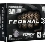 FED PUNCH 9MM 124GR PUNCH JHP 20/200 2 FEPD9P1 1
