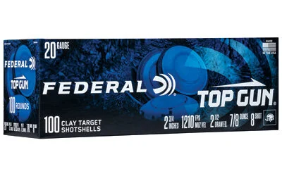 FED TOP GUN 20GA 2.75" #8 100/200 1 FED TOP GUN 20GA 2.75" #8 100/200