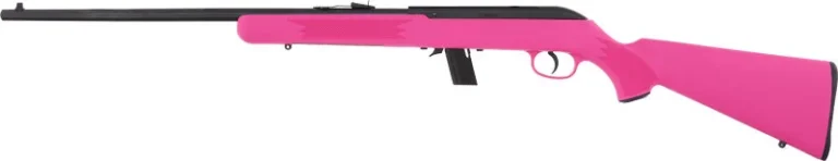 SAVAGE 64F 22LR 21" BBL - BLUED/PINK SYNTHETIC 4 SAVAGE 64F 22LR 21" BBL - BLUED/PINK SYNTHETIC