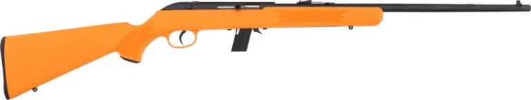 SAVAGE 64F 22LR 21" BBL - BLUED/ORANGE SYNTHETIC 3 SAVAGE 64F 22LR 21" BBL - BLUED/ORANGE SYNTHETIC