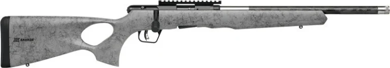 SAVAGE B22 22LR TIMBERLITE - THUMBHOLE 18" CF 10RD GRY WOOD
