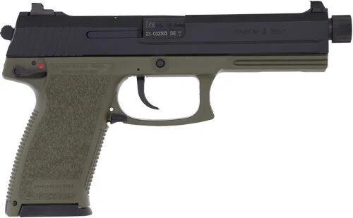 HK MARK 23 V1 DA/SA 45ACP - 5.87" BBL 2-12RD BLACK/GREEN 1 HK MARK 23 V1 DA/SA 45ACP - 5.87" BBL 2-12RD BLACK/GREEN