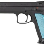 CZ TS2 SA 9MM FS 20-SHOT - BLACK POLYCOAT BLUE GRIP 2 G91220