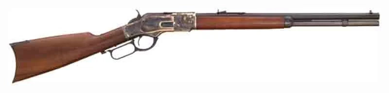 CIMARRON 1873 SHORT RIFLE - 357/38 20" CC/BLUED WALNUT 1 CIMARRON 1873 SHORT RIFLE - 357/38 20" CC/BLUED WALNUT