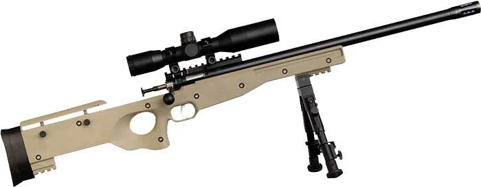 CRICKETT PRECISION RIFLE 22LR - BLUED/FDE THREADED W/SCOPE 1 CRICKETT PRECISION RIFLE 22LR - BLUED/FDE THREADED W/SCOPE