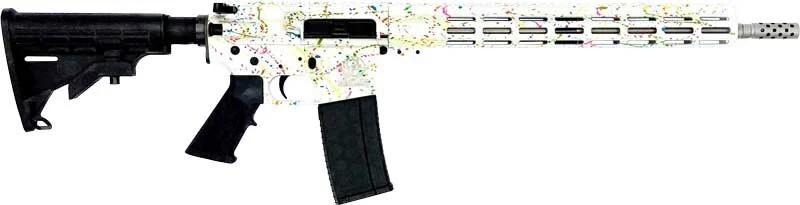 GLFA AR15 SPLATTER 223 WYLDE - 16" S/S BBL WHITE SPLATTER 1 GLFA AR15 SPLATTER 223 WYLDE - 16" S/S BBL WHITE SPLATTER