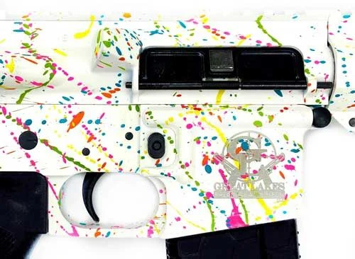 GLFA AR15 SPLATTER 223 WYLDE - 16" NIT BBL WHITE 2 GLFA AR15 SPLATTER 223 WYLDE - 16" NIT BBL WHITE - Image 2