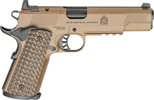 SPRINGFIELD 1911 TRP 9MM AOS - 5" 9RD COYOTE BROWN 1 SPRINGFIELD 1911 TRP 9MM AOS - 5" 9RD COYOTE BROWN